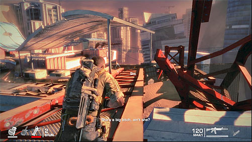 Depending on your preferences you can stay with the sniper rifle or use previously used weapon - Chapter V - The Edge - p. 2 - Game Walkthrough - Spec Ops: The Line - Game Guide and Walkthrough