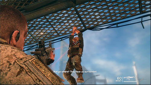 Another variant is to shot a soldier captured for murdering innocent family - Chapter IX - The Road - Game Walkthrough - Spec Ops: The Line - Game Guide and Walkthrough