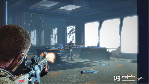 Start attacking enemy units, who trying to approach you and do not let them get close - Chapter X - Riggs - Game Walkthrough - Spec Ops: The Line - Game Guide and Walkthrough