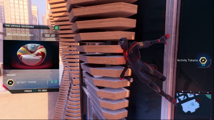You will find 1 time capsule in this district - Spider-Man Miles Morales: Central Park - map, collectibles, and locations - World Atlas - Spider-Man Miles Morales Guide
