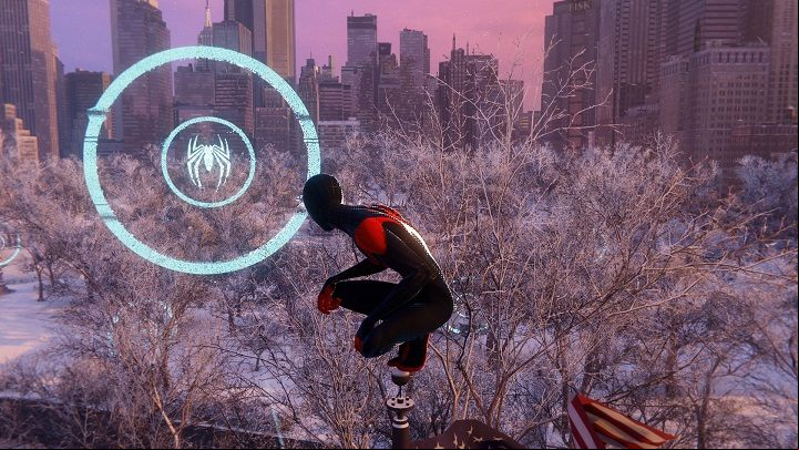 In this district you will find the traversal challenge 3 - Spider-Man Miles Morales: Central Park - map, collectibles, and locations - World Atlas - Spider-Man Miles Morales Guide