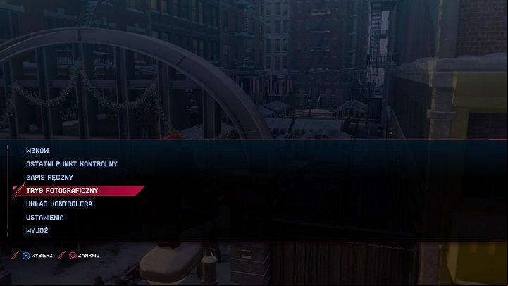 You will find the photo mode tab when you press OPTIONS - Spider-Man Miles Morales: Photo mode - how to access? - Appendix - Spider-Man Miles Morales Guide