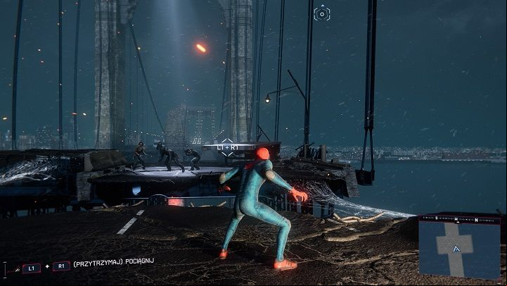 When you jump back up, another part of the bridge will break - Spider-Man Miles Morales: Time To Rally walkthrough - Main missions - Spider-Man Miles Morales Guide