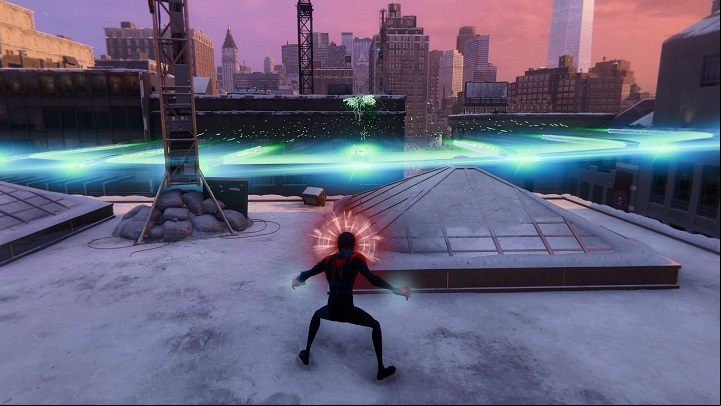 The fight against the hologram will begin - Spider-Man Miles Morales: Final Test - walkthrough - Side missions - Spider-Man Miles Morales Guide