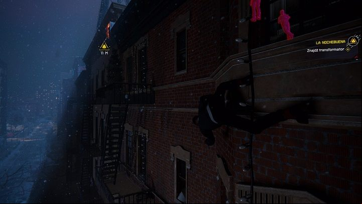 After a short conversation, a power outage will occur - Spider-Man Miles Morales: La Nochebuena walkthrough - Main missions - Spider-Man Miles Morales Guide