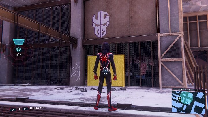 3) Another cache is located near Miles' house - Spider-Man Miles Morales: All Underground Caches - list - Collectibles - Spider-Man Miles Morales Guide