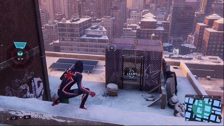 There are 4 Caches to find in Greenwich - Spider-Man Miles Morales: All Underground Caches - list - Collectibles - Spider-Man Miles Morales Guide