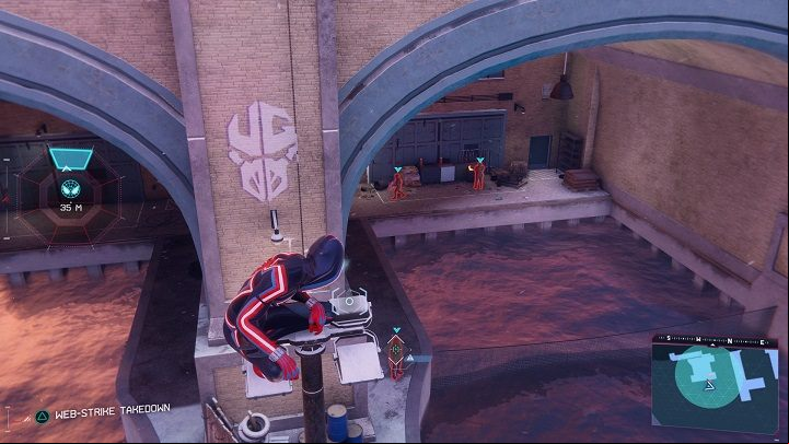 4) The next cache is guarded by three Underground in the docks, near the park in the southern part of the district - Spider-Man Miles Morales: All Underground Caches - list - Collectibles - Spider-Man Miles Morales Guide
