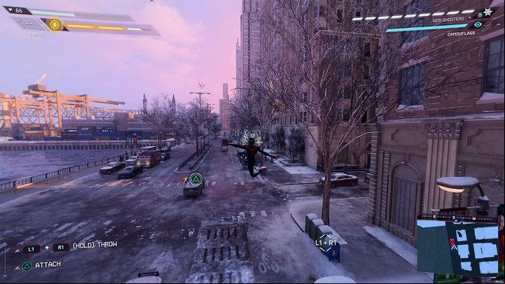 Go to a designated place on the Upper East Side - Spider-Man Miles Morales: Crimes from the FNSM app - list, walkthrough - FNSM App - Spider-Man Miles Morales Guide