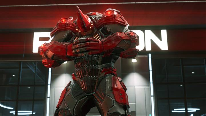 In this clash, Rhino, thanks to Simon Krieger, will possess the powerful red Roxxon armor that will make him immune to Miles' Venom Strikes - Spider-Man Miles Morales: Roxxon Rhino boss - how to defeat him? - Bosses - Spider-Man Miles Morales Guide