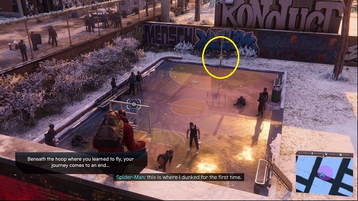 You can find the 7th postcard in this neighborhood - Spider-Man Miles Morales: Harlem - map, location and collectibles - World Atlas - Spider-Man Miles Morales Guide