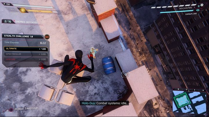 In this district, you will find the stealth challenge 1 - Spider-Man Miles Morales: Upper East Side - map, location, finds - World Atlas - Spider-Man Miles Morales Guide