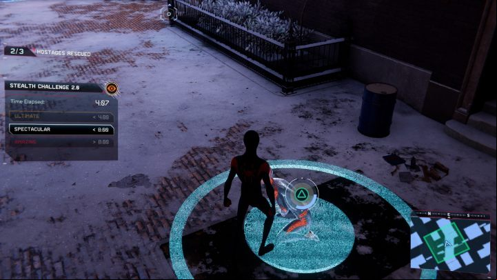 In this district, you will find stealth challenge 2 - Spider-Man Miles Morales: Greenwich - map, collectibles and locations - World Atlas - Spider-Man Miles Morales Guide
