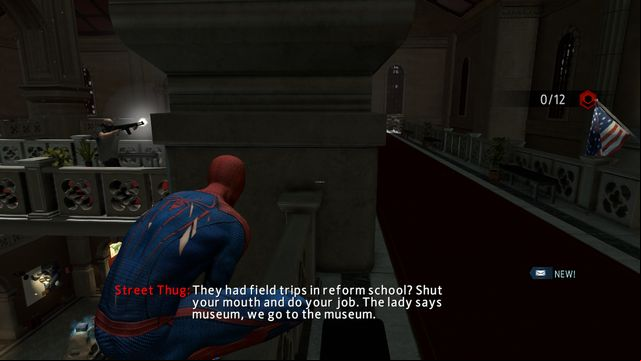 The first guard in the middle - Claws of the cat! - Walkthrough - The Amazing Spider-Man 2 - Game Guide and Walkthrough