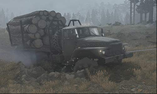 This vehicle is stuck - your only hope is to get it out of the tough spot by using a different vehicle - My vehicle is stuck. What now? Tips - Beginners Guide - Spintires MudRunner Guide and Tips