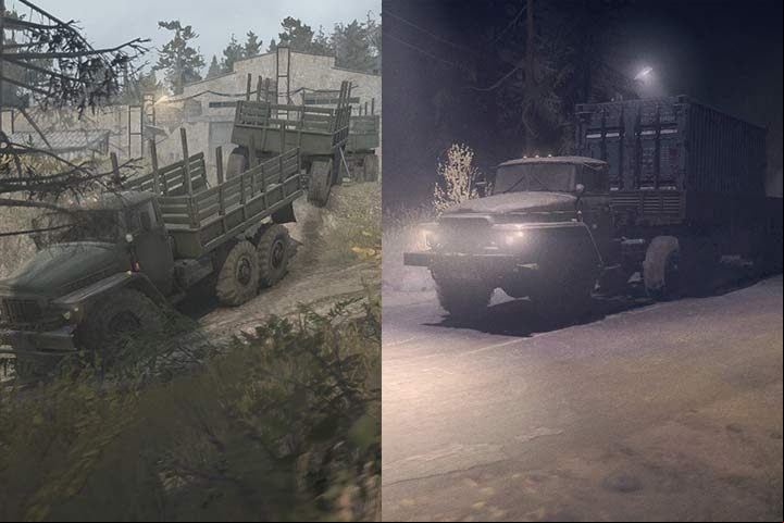 Trailers handle better in difficult terrain, but can carry less cargo than semi-trailers - Trailers or semi-trailers, best tips - Beginners Guide - Spintires MudRunner Guide and Tips
