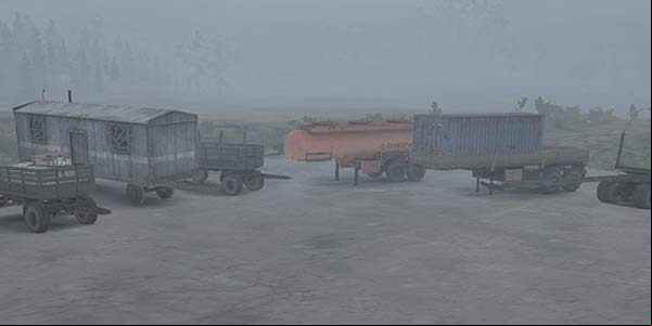 There are two types of trailers which you can add to your vehicle. - Truck attachments | Vehicles in Spintires MudRunner - Vehicles - Spintires MudRunner Guide and Tips