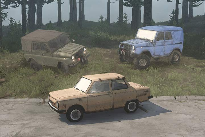 Class A vehicles can be encountered in different parts of the world, but only A-469, A-3151 (jeeps) and A-968 can form a part of your team - Cars (Class A) | Vehicles in Spintires MudRunner - Vehicles - Spintires MudRunner Guide and Tips