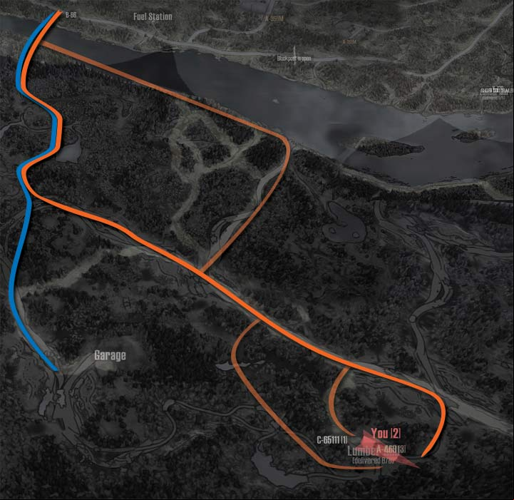 Now, prepare to cross the river - Crossing | Map Spintires MudRunner - Maps - Spintires MudRunner Guide and Tips