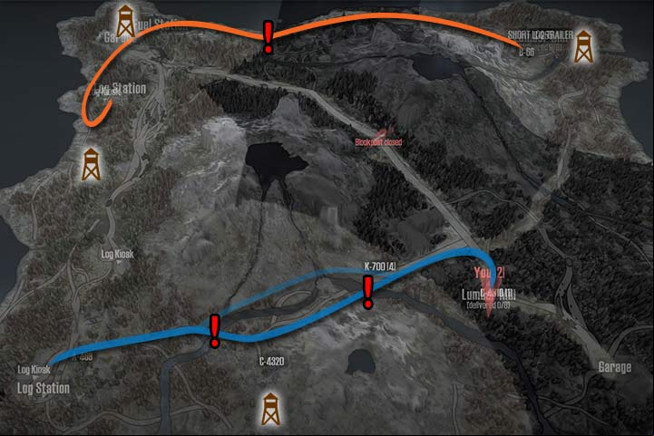 This scenario is characteristic for its low difficulty level, as you can begin the game with three vehicles worth a total of 7 stars - Island | Map Spintires MudRunner - Maps - Spintires MudRunner Guide and Tips
