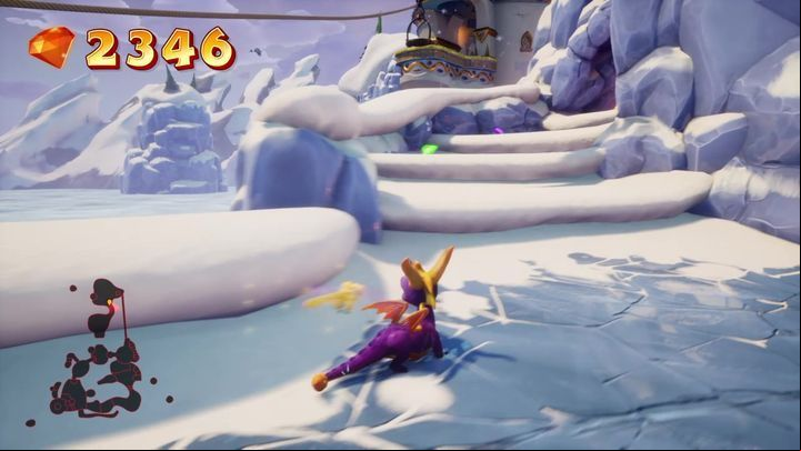 Then, head towards the stairs that you have uncovered - Icy Peak | Spyro: Year of the Dragon Walkthrough - Midday Gardens - Spyro Reignited Trilogy Guide