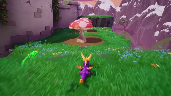 After completing this task, return through the portal - Charmed Ridge | Spyro: Year of the Dragon Walkthrough - Evening Lake - Spyro Reignited Trilogy Guide