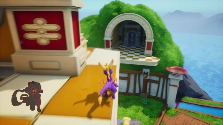 You can also jump into an alcove with a portal - Sunny Villa | Spyro: Year of the Dragon Walkthrough - Sunrise Spring - Spyro Reignited Trilogy Guide