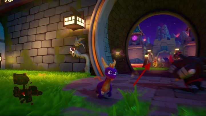 You will now be able to go through the gate - Fireworks Factory | Spyro: Year of the Dragon Walkthrough - Evening Lake - Spyro Reignited Trilogy Guide