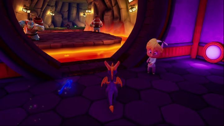 Before moving on, jump onto the ledge below - Fireworks Factory | Spyro: Year of the Dragon Walkthrough - Evening Lake - Spyro Reignited Trilogy Guide