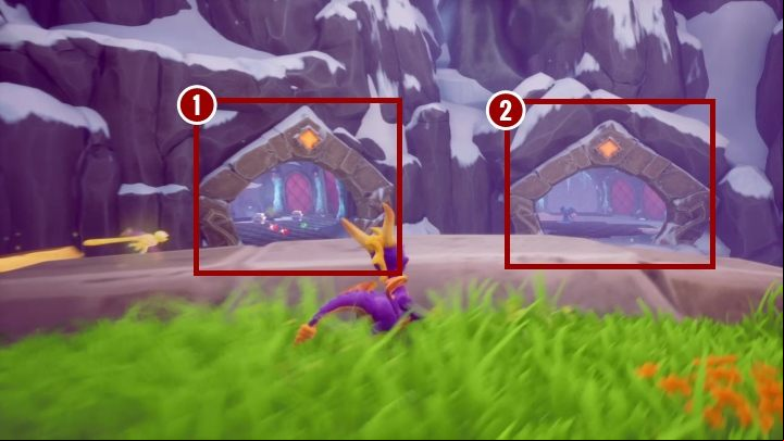 First, however, focus on the bridge located in front of the place that you came from - High Caves | Spyro The Dragon Walkthrough - Magic Crafters - Spyro Reignited Trilogy Guide