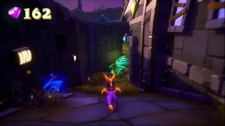 Leave the hole and reach a platform located on the upper level - Metalhead | Spyro The Dragon Walkthrough - Beast Makers - Spyro Reignited Trilogy Guide
