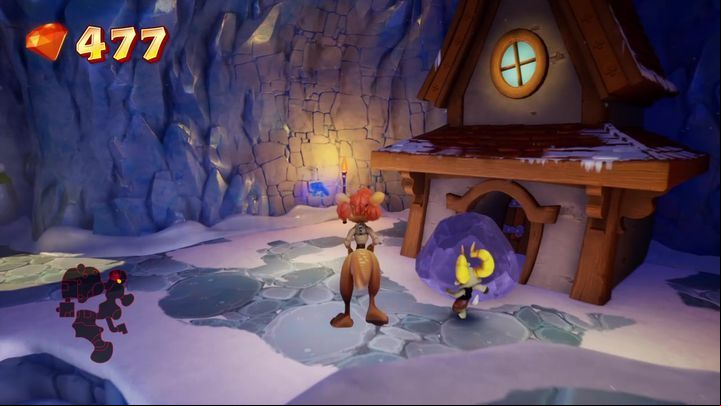 The main road goes through the cave - Sheilas Alp | Spyro: Year of the Dragon Walkthrough - Sunrise Spring - Spyro Reignited Trilogy Guide