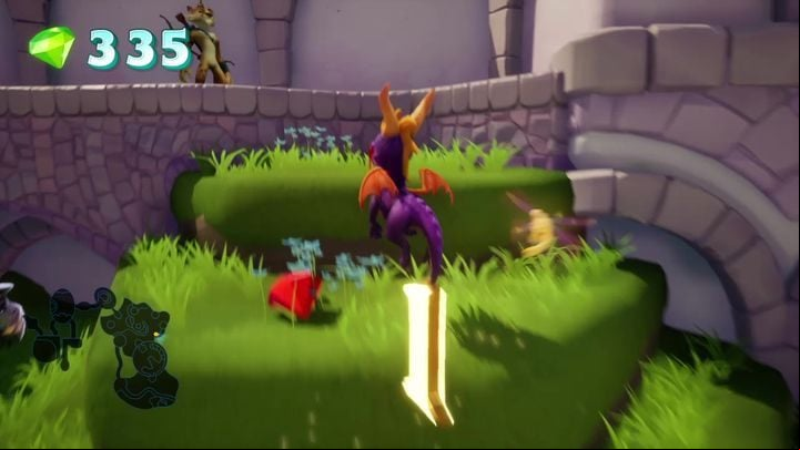 Then jump back down - Summer Forest | Spyro 2 Riptos Rage Walkthrough - Summer Forest - Spyro Reignited Trilogy Guide
