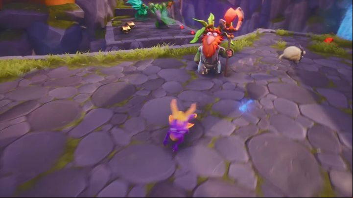 After leaving the cave, you will come across a platform that moves up and down - Dragons | Secrets & Curios in Spyro Reignited Trilogy - Secrets & Curios - Spyro Reignited Trilogy Guide
