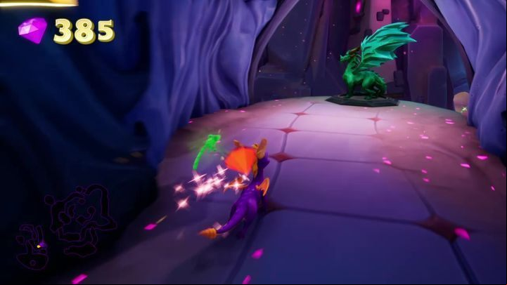 After jumping down from the balcony on which the Apara stands, you will find yourself in the next corridor - Dragons | Secrets & Curios in Spyro Reignited Trilogy - Secrets & Curios - Spyro Reignited Trilogy Guide