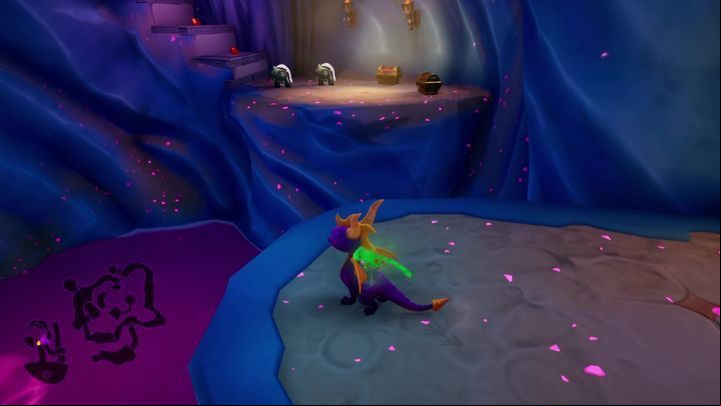 You can jump from it onto a rock shelf - Dark age | Spyro The Dragon Walkthrough - Dream Weavers - Spyro Reignited Trilogy Guide