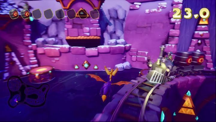 After youve completed the crates, you should be right next to the tracks - Icy Flight | Spyro The Dragon Walkthrough - Dream Weavers - Spyro Reignited Trilogy Guide