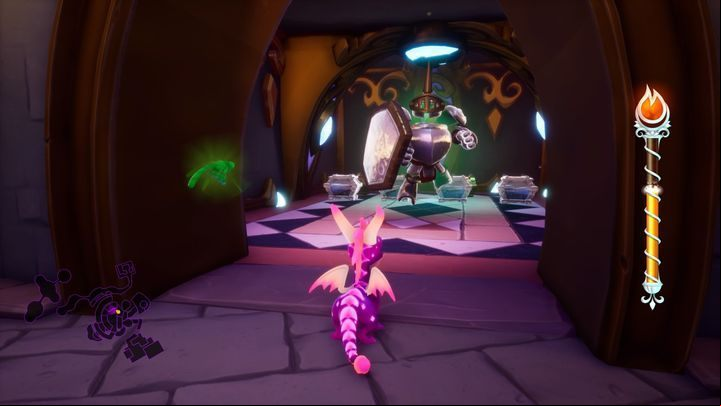 In the following rooms you will find a lead soldier guarding a large number of crystals, a dragon to save and two ages - Haunted Towers | Spyro The Dragon Walkthrough - Dream Weavers - Spyro Reignited Trilogy Guide