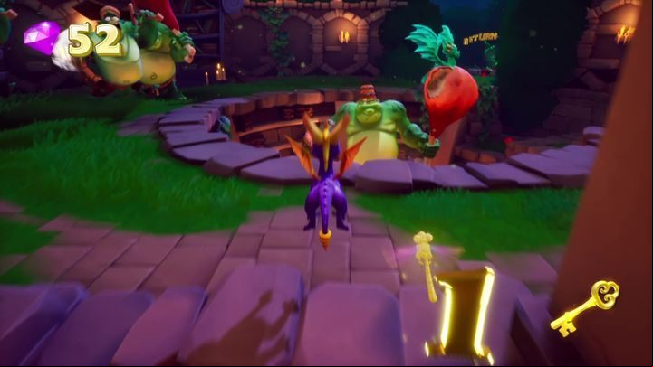Then proceed again in the direction of the librarys entrance - Dark Hollow | Spyro The Dragon Walkthrough - Artisans - Spyro Reignited Trilogy Guide