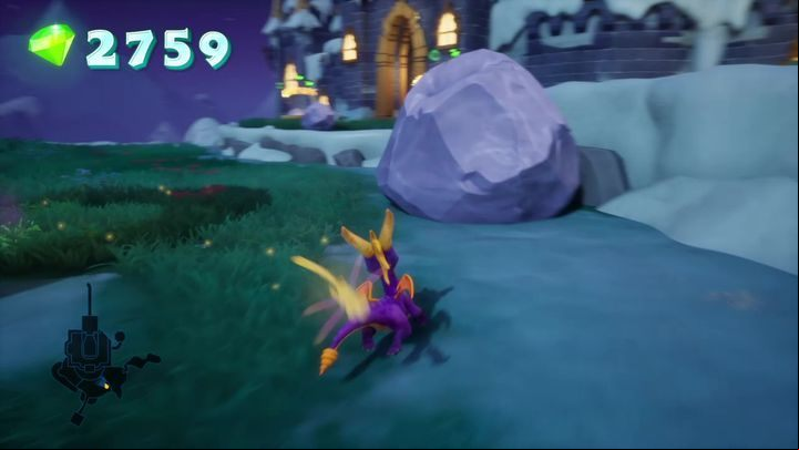 If you agree, you will have to pay 1,000 crystals - Winter Tundra | Spyro 2 Riptos Rage Walkthrough - Winter Tundra - Spyro Reignited Trilogy Guide