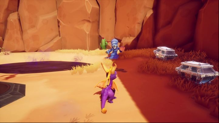 In this level, the thief can be found in a small blind alley - Dragon eggs | Secrets & Curios in Spyro Reignited Trilogy - Secrets & Curios - Spyro Reignited Trilogy Guide