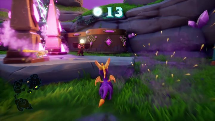 Use the gate to reach the ledge going around this level - Glimmer | Spyro 2 Riptos Rage Walkthrough - Summer Forest - Spyro Reignited Trilogy Guide