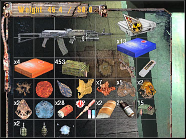 It's very important that you don't carry too many objects in the inventory. Otherwise you wouldn't be able to use the sprint button too often. - How to survive - hints - Additional data - S.T.A.L.K.E.R.: Shadow of Chernobyl - Game Guide and Walkthrough