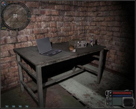 On the 3rd floor, search for a table with a laptop which you should take - Walkthrough - Zaton Quests - Part 1 - Walkthrough - S.T.A.L.K.E.R.: Call of Pripyat - Game Guide and Walkthrough