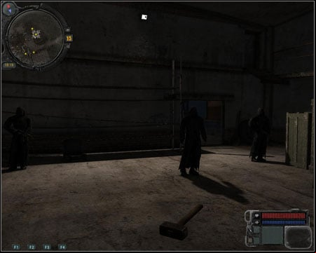 You can now choose between giving money (15 000), or one of the upper shelf artifacts - goldfish or snowflake - Walkthrough - Jupiter Quests - Part 1 - Walkthrough - S.T.A.L.K.E.R.: Call of Pripyat - Game Guide and Walkthrough
