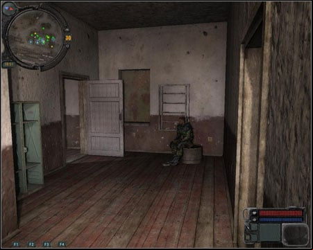 The next lucky man is Sokolov - the soldier staying at the scientists' bunker (next to point 22) - Walkthrough - Jupiter Quests - Part 4 - Walkthrough - S.T.A.L.K.E.R.: Call of Pripyat - Game Guide and Walkthrough