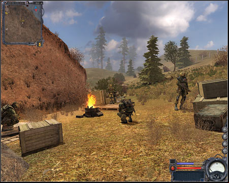 12) Main Base (Freedom) - This is by far the most important location in The Dark Valley - The Dark Valley - Maps - part 3 - Walkthrough - S.T.A.L.K.E.R.: Clear Sky - Game Guide and Walkthrough