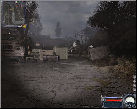 12) Northern entrance to the forest - You won't have to take special interest in this ageway during your first stay in Red Forest - Red Forest - Maps - part 3 - Walkthrough - S.T.A.L.K.E.R.: Clear Sky - Game Guide and Walkthrough