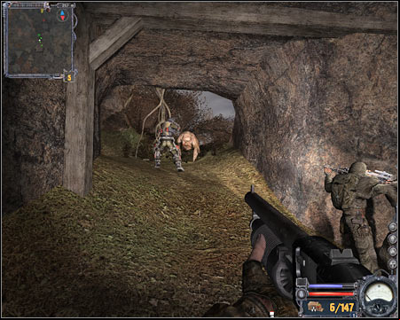 The main campsite is going to be attacked by a very large monster - Red Forest - Quests - part 2 - Walkthrough - S.T.A.L.K.E.R.: Clear Sky - Game Guide and Walkthrough