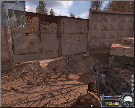 12) Tower - An enemy sniper is hiding inside the main tower, however you won't be allowed to kill him right away - Limansk - Map - part 3 - Walkthrough - S.T.A.L.K.E.R.: Clear Sky - Game Guide and Walkthrough